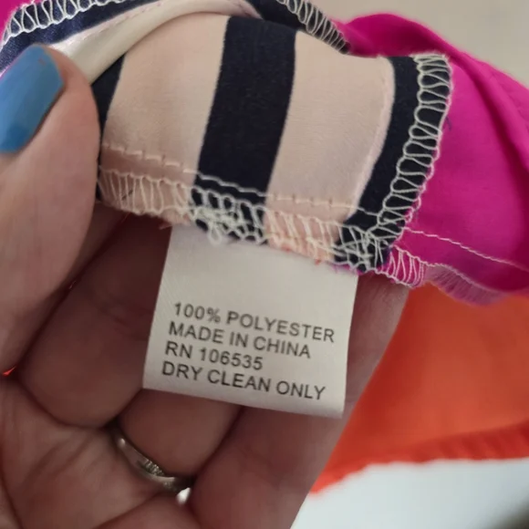 MAEVE ANTHROPOLOGIE Racerback Tanktop Blouse Colorblock Pinstripes Size Large - Picture 11 of 14